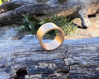 Antique Gold Band, Victorian Cigar Band, Wide Antique Band, Gold Wide Band, Chunky Gold Ring, Wide Gold Band Size 6.75