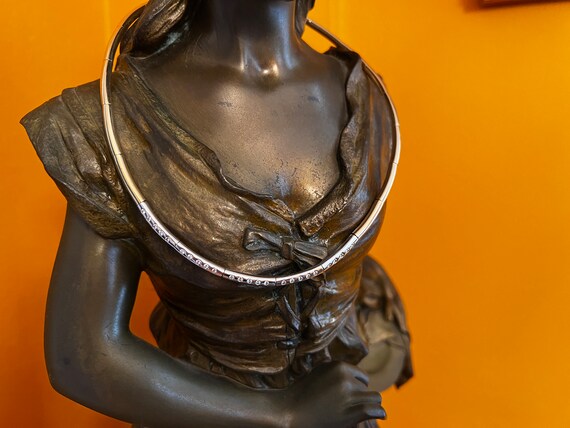 Gold Diamond Choker, Omega Choker, Omega Diamond … - image 10