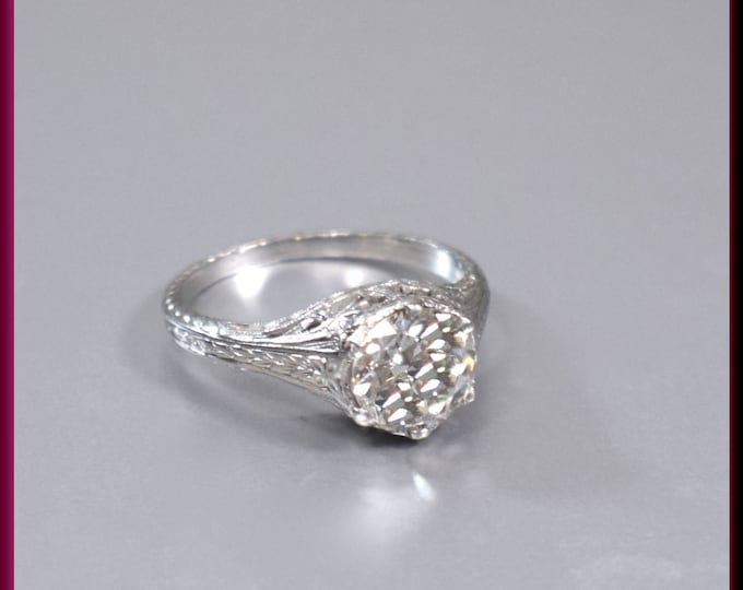 Antique Engagement Ring Art Deco Diamond Engagement Ring Art Deco Ring Alternative Ring Minimalist Ring Filigree Ring Dainty Ring For Her