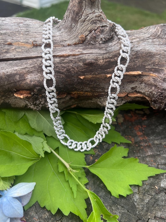 Diamond Choker, Wide Gold Choker, Wide Diamond Choker, White Gold