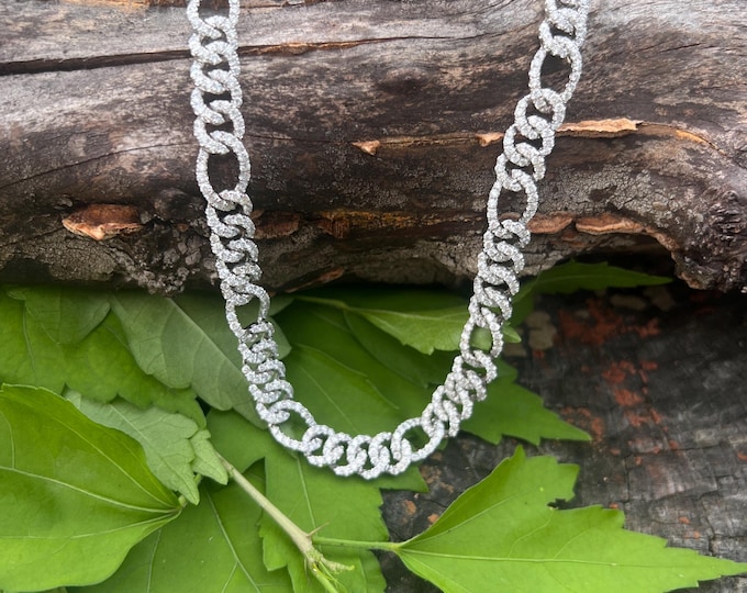 Diamond Choker, Wide Gold Choker, Wide Diamond Choker, White Gold Choker