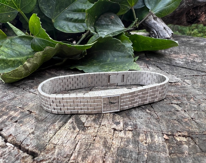 Vintage Piaget Watch, White Gold Piaget Watch, Piaget Watch