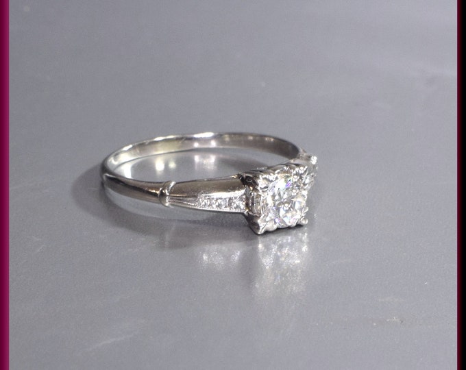 Antique Engagement Ring Vintage Engagement Ring Alternative Ring Minimalist Ring Dainty Ring Unique Ring Retro Engagement Ring Gift for Her