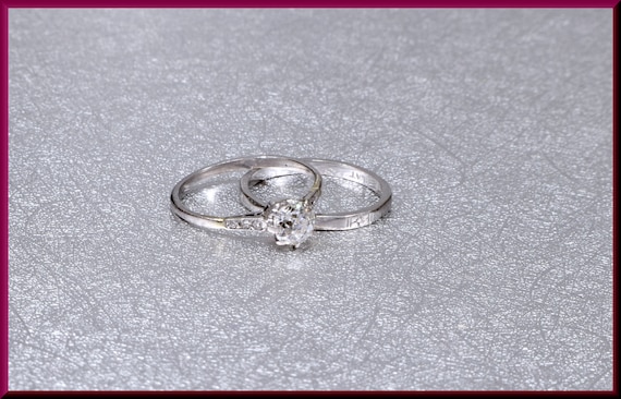 Art Deco Diamond Ring, Deco Engagement Ring, Art D