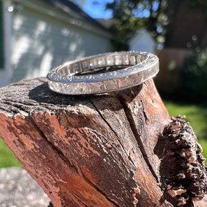 Art Deco Style Band, Diamond Eternity Band,  Deco Style Eternity Band, Stacking Ring, Stacking Band