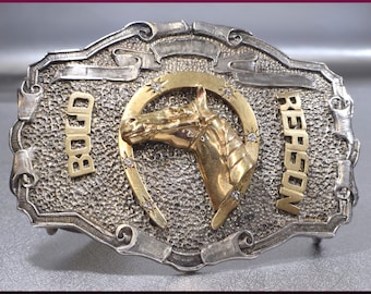 Horse Belt Buckle, Silver Belt Buckle, Western Belt Buckle