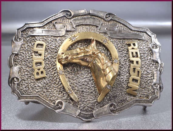 Horse Belt Buckle, Silver Belt Buckle, Western Bel