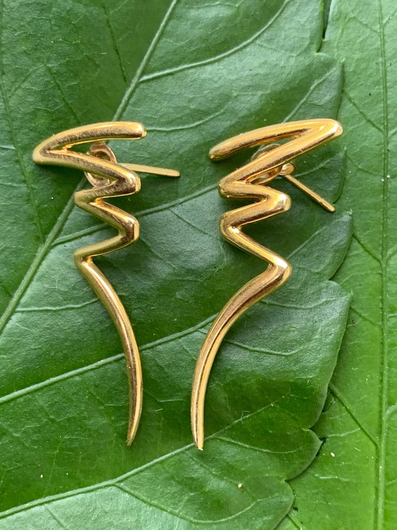 Tiffany & Co Squiggle Earrings, Tiffany Squiggle E