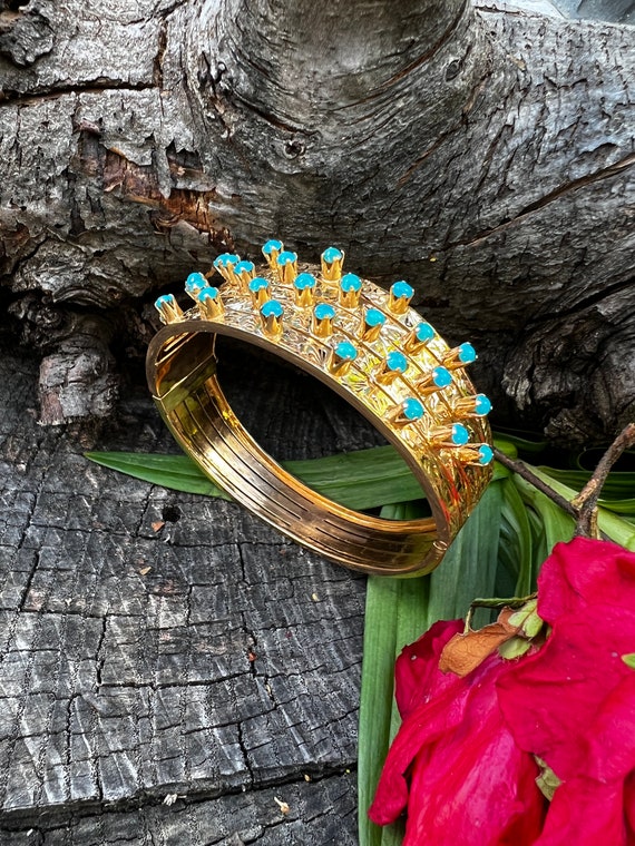 Turquoise Bangle, Turquoise Bracelet, December Bi… - image 6