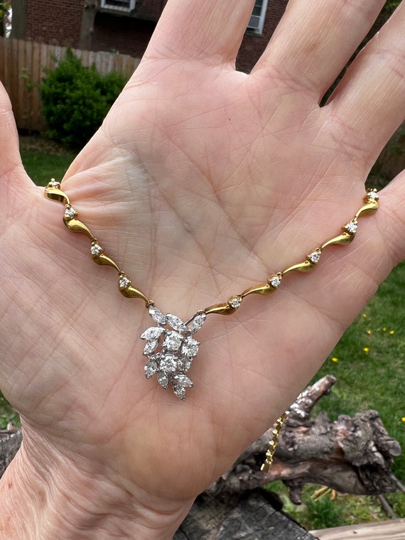 Diamond Choker, Diamond Drop Necklace, Diamond Pendant