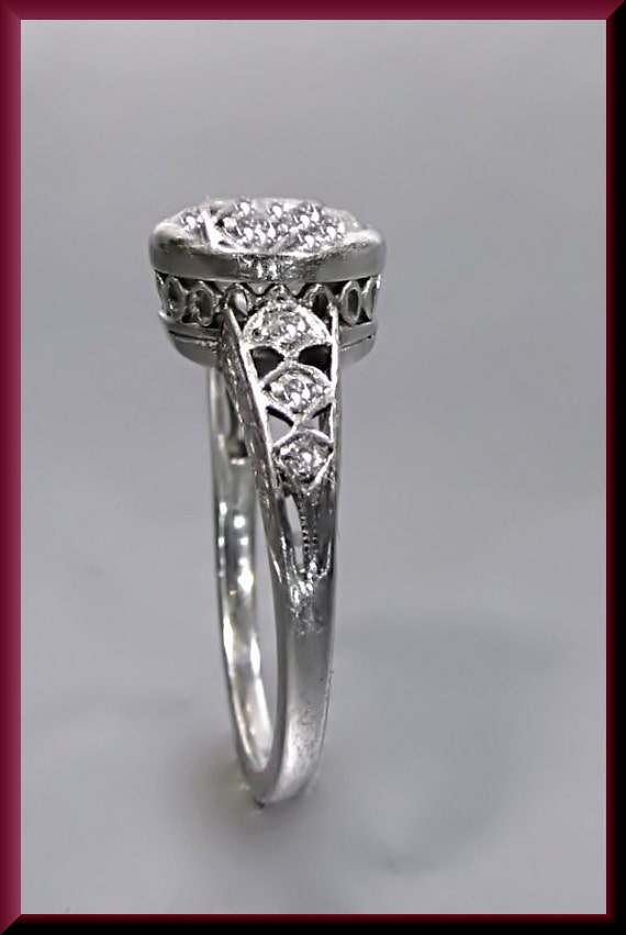 Art Deco Engagement Ring Antique Engagement Ring … - image 3