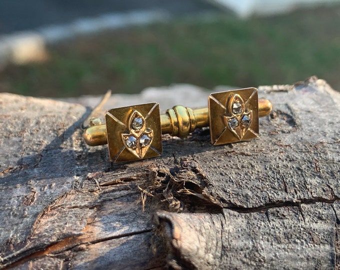 Victorian Gold Pin, Antique Gold Brooch, Victorian Gold Brooch