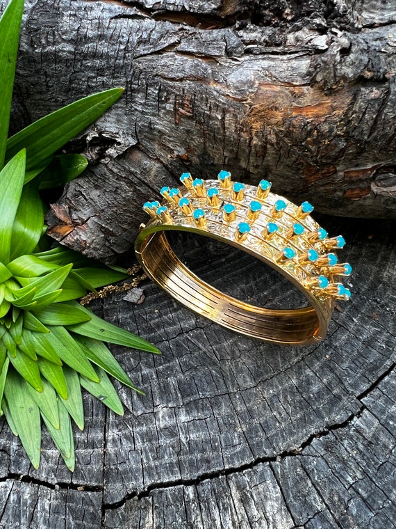 Turquoise Bangle, Turquoise Bracelet, December Bi… - image 5