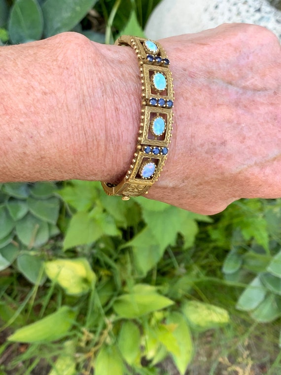 Opal bangle bracelet deals