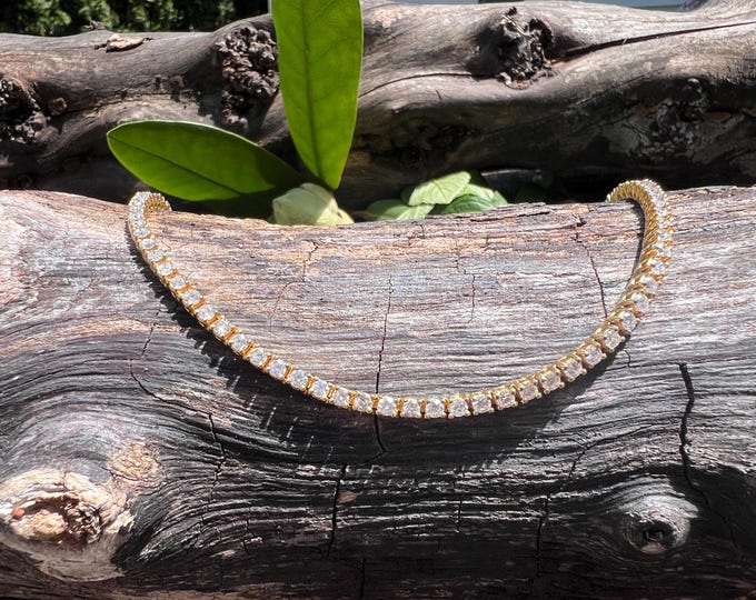 Diamond Tennis Bracelet, Vintage Line Bracelet, Diamond Line Bracelet