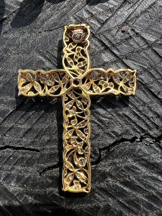 Edwardian Cross, Diamond Cross, Platinum Cross, L… - image 3