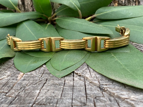 Wide Gold Bracelet, Chunky Wide Gold Bracelet, 196