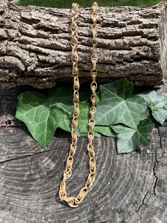 Long Gold Necklace, Chunky Gold Necklace, Thick G… - image 8