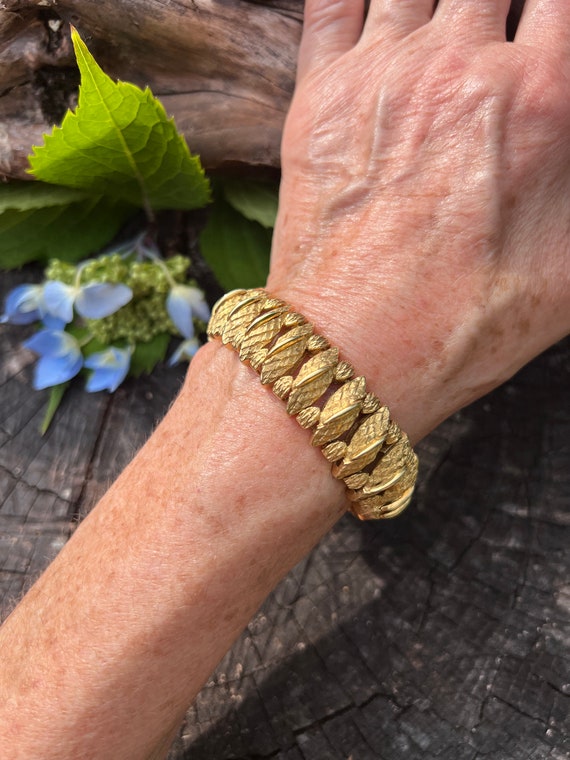 Brown & gold bangle *** large