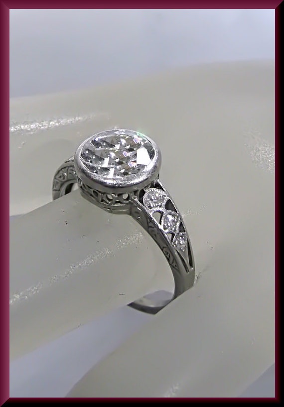 Art Deco Engagement Ring Antique Engagement Ring … - image 5