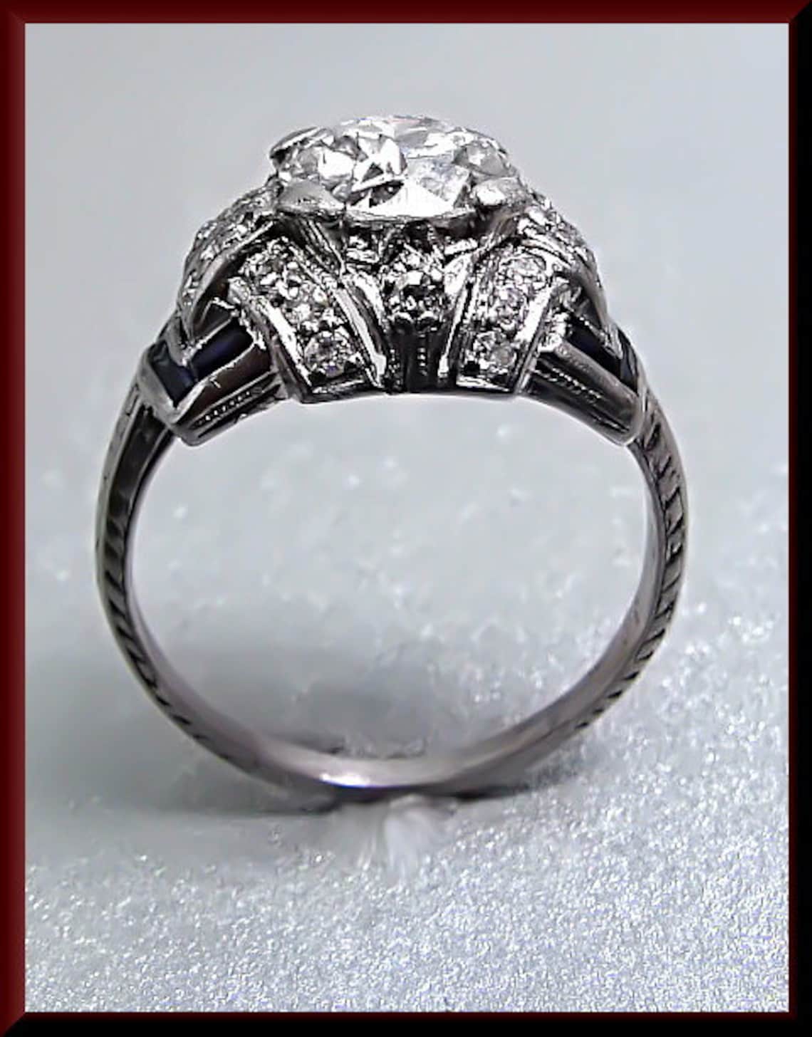 Antique Engagement Ring Art Deco Engagement Ring Vintage Engagement — free download