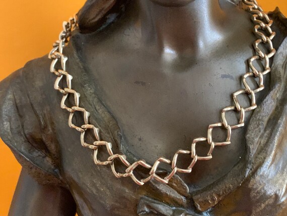 Tiffany and Co Wide Chain, Chunky Gold Choker, Wid