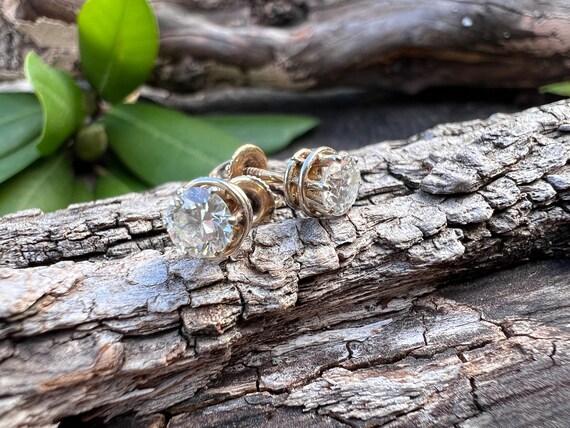 Art Deco Diamond Studs, Deco Studs, Deco Earrings… - image 4