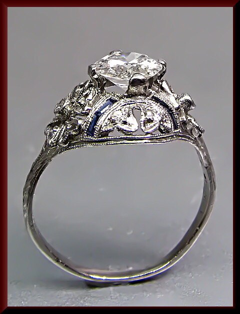 Antique Diamond Engagement Ring Art Deco Diamond Engagement | Etsy