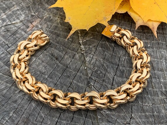 Tiffany Wide Bracelet, Tiffany Gold Bracelet, Wide
