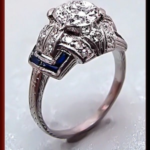 Antique Engagement Ring Art Deco Engagement Ring Vintage Engagement Ring Alternative Ring Filigree Ring Platinum Ring Dainty Ring Diamond