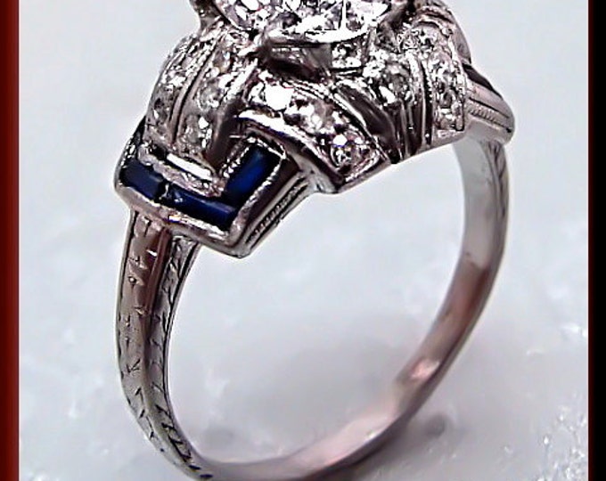 Antique Engagement Ring Art Deco Engagement Ring Vintage Engagement Ring Alternative Ring Filigree Ring Platinum Ring Dainty Ring Diamond