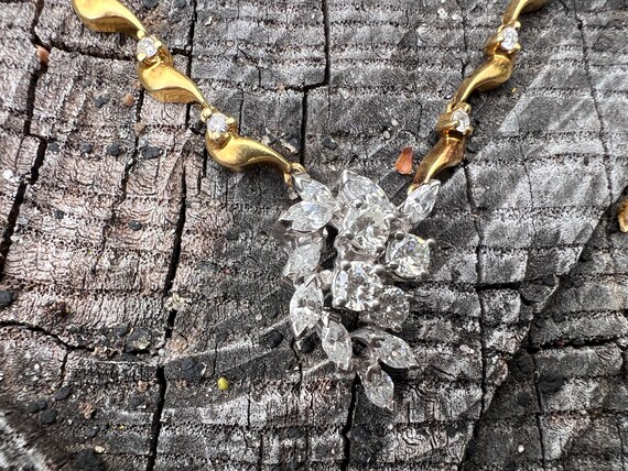Diamond Choker, Diamond Drop Necklace, Diamond Pendant View 6