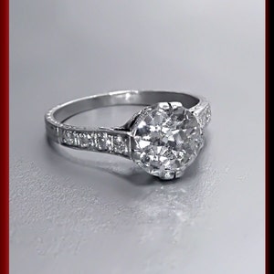 Art Deco Engagement Ring Antique Engagement Ring Art Deco Ring Vintage Ring Alternative Ring  Filigree Ring Platinum Ring Dainty For Her