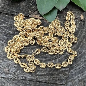 Mariners Link Chain,  Chunky Gold Chain, Long Gold Chain, Thick Gold Chain