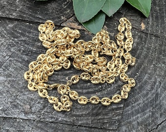 Mariners Link Chain,  Chunky Gold Chain, Long Gold Chain, Thick Gold Chain