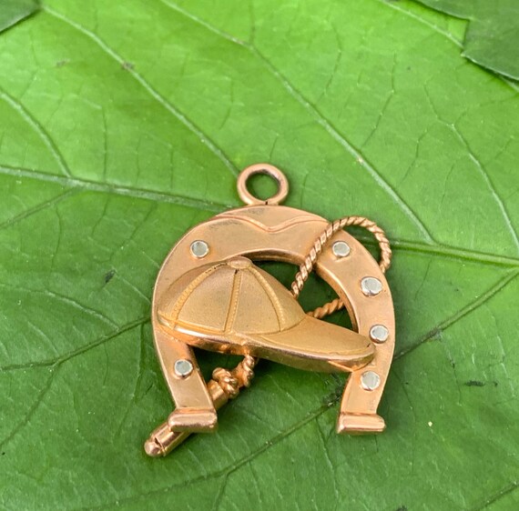 Horse Shoe Charm, Horseshoe Charm, Gold Horseshoe,