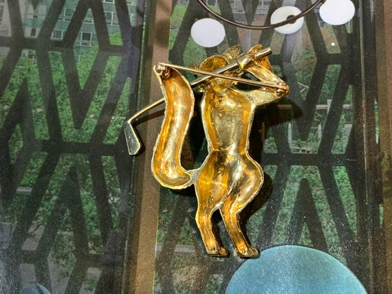 Blue Enamel Fox, Gold Enamel Fox, Gold Fox Brooch… - image 8