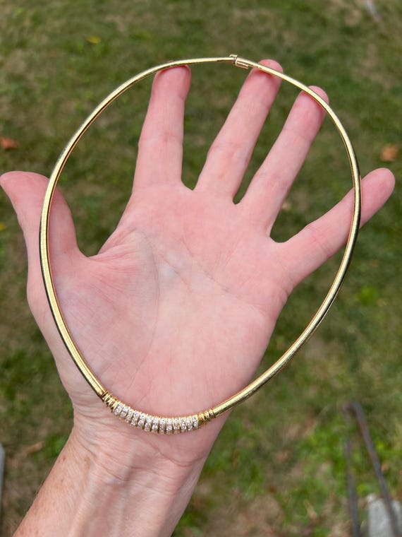 Diamond Omega Chain, Gold Omega Chain, Chunky Gol… - image 8