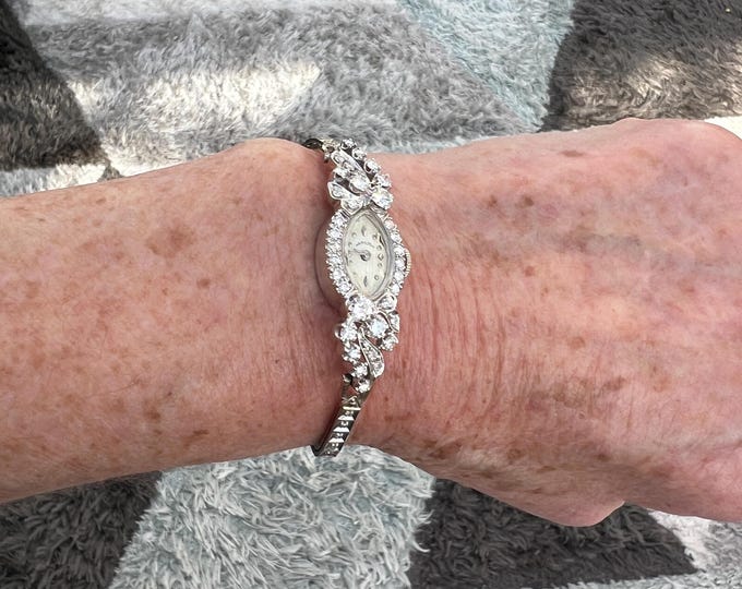 Hamilton 1950s Vintage Diamond Watch
