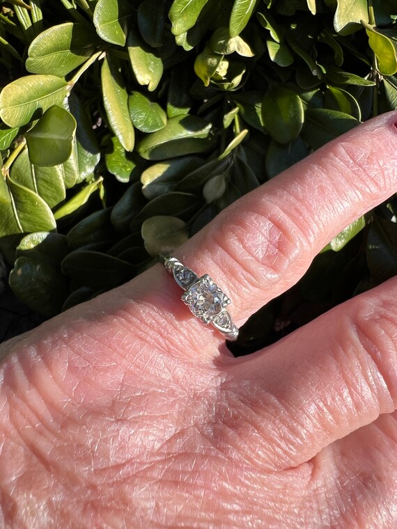 Art Deco Engagement Ring, Deco Engagement Ring, A… - image 10
