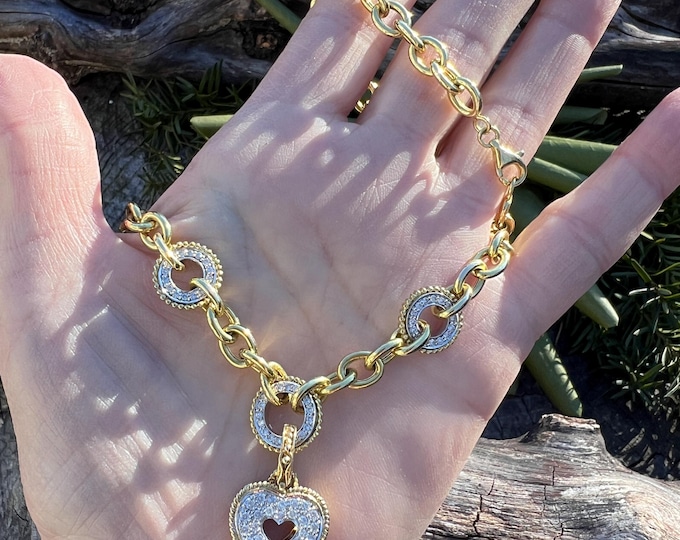 Diamond Heart Pendant, Diamond Heart, Heart Pendant, Heart Necklace, Diamond Heart, Heart Jewelry