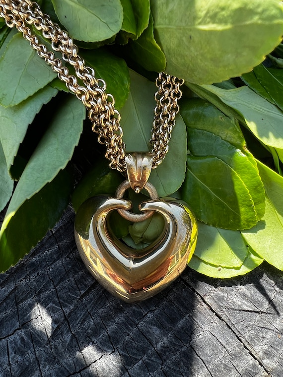 Heart Pendant, Heart Necklace, Open Heart Pendant,