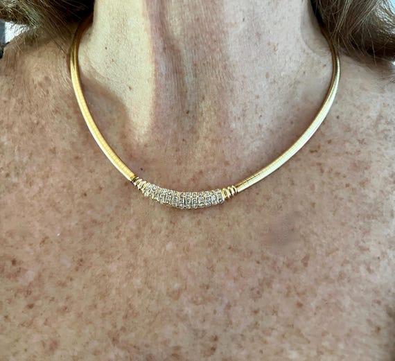 Diamond Omega Chain, Gold Omega Chain, Chunky Gol… - image 10