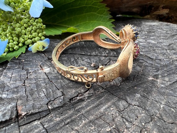Ruby Bangle, Sapphire Bangle, Gold and Ruby Bangle - image 5