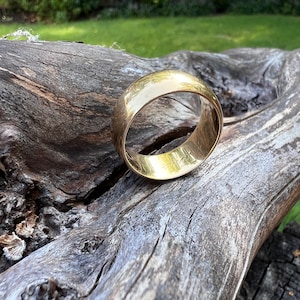 Victorian Gold Band, Wide Victorian Band, Yellow Gold Wide Band, Gold Wide Band, Chunky Gold Ring, Wide Gold Band Size 9 1/2