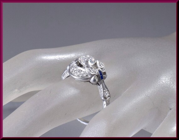 Art Deco Engagement Ring, Antique Engagement Ring… - image 7