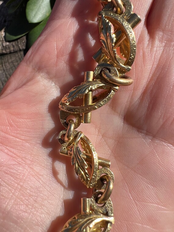 Victorian Gold Bracelet, Antique Gold Bracelet, W… - image 5