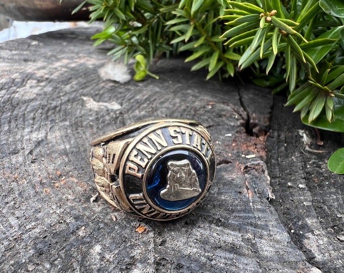 Penn State Class Ring, Penn State Ring, Gold Penn State Ring