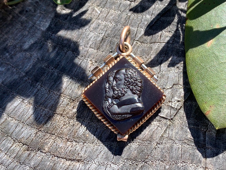 Victorian Intaglio Pendant, Carnelian Intaglio Pendant, Carved Intaglio image 10