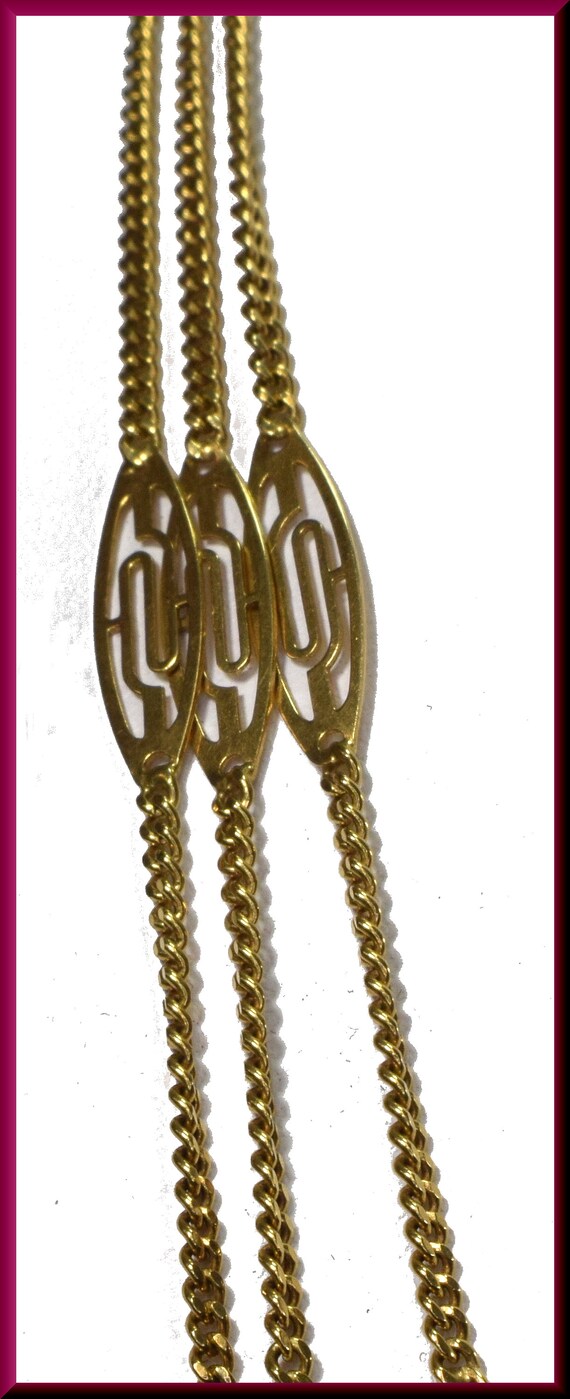 Antique Gold Chain Necklace, Victorian Gold Chai… - image 6